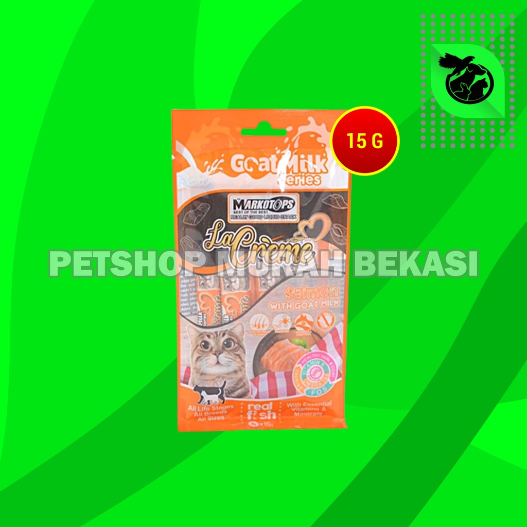 Cat Snack Cemilan Kucing Markotops La Creme Creamy Liquid 15 Gram