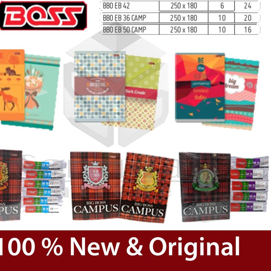 

Buku Tulis Sidu Big Boss 42 Lembar / Bigboss Campus isi 42 Lbr / Buku Ukuran Boxy B5 Campuss Recomend