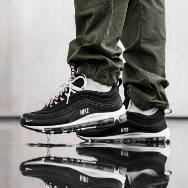 Nike Air Max 97 PRM "Black/White-Varsity Red"