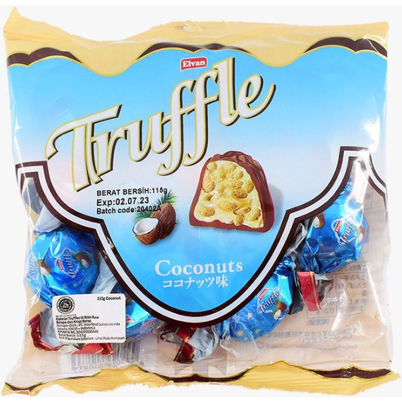 

Coklat Turki Elvan Truffle Coconut 115gr