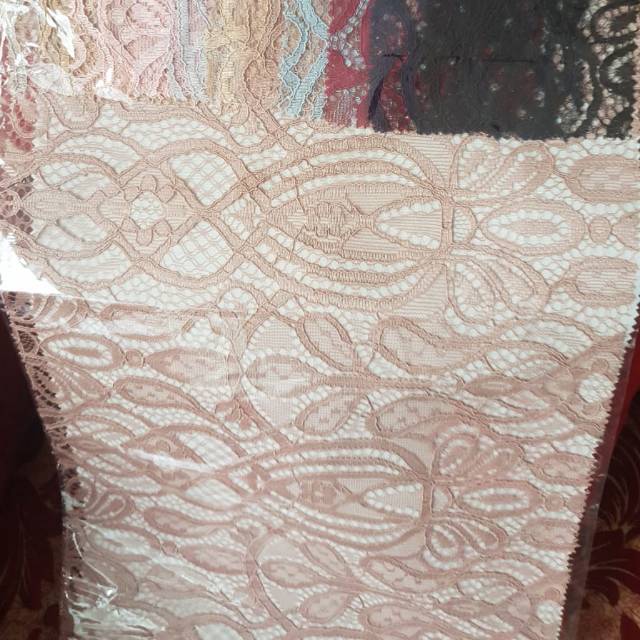 KAIN BROKAT LACE CORD GLITTER & NON GLITTER ALXB