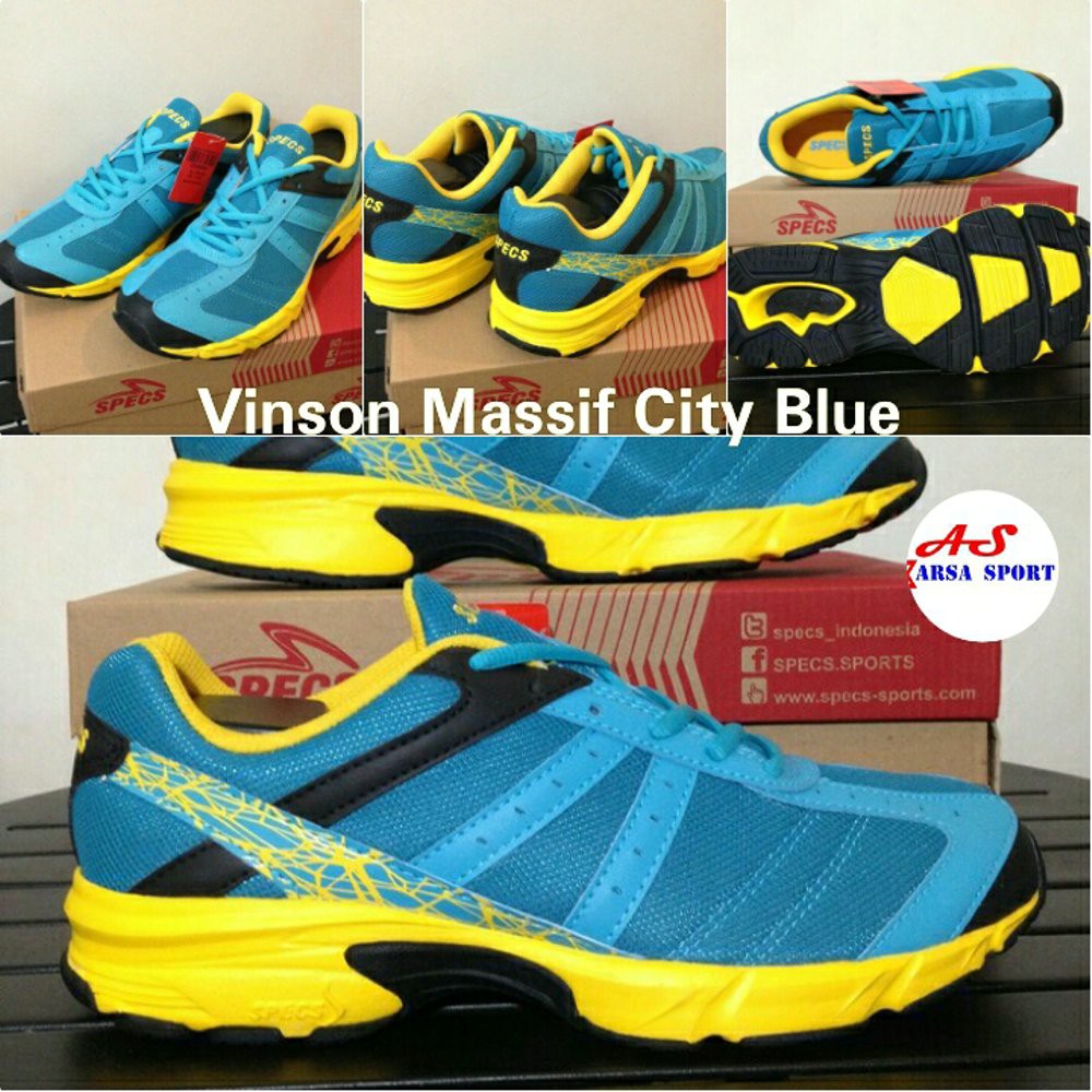 Sepatu Running Specs Vinson Massif City Blue Lari Joging Running