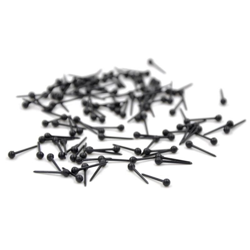 SIY  1000 Pcs Hypoallergenic Plastic Earrings Sticks Studs Pins Bars Ear Piercing Retainer Jewelry Making Findings DIY Supplies