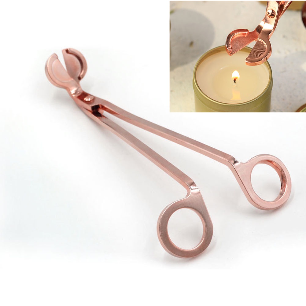 【Rose Gold】Candle Aksesoris Lilin Trimmer/Candle Metal Wick Trimmer/Gunting Sumbu Lilin