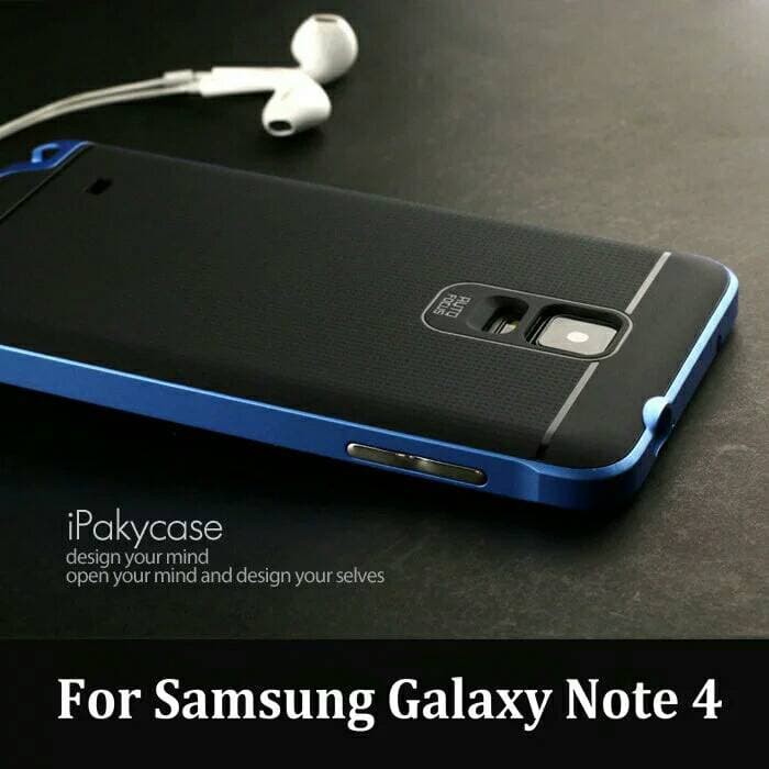 Samsung Note 4 Ipaky Case Original Carbon Cover Bumper Hybrid Armor