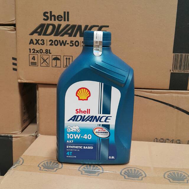 OLI MESIN MOTOR SHELL ADVANCE AX7 10W-40 800 ML