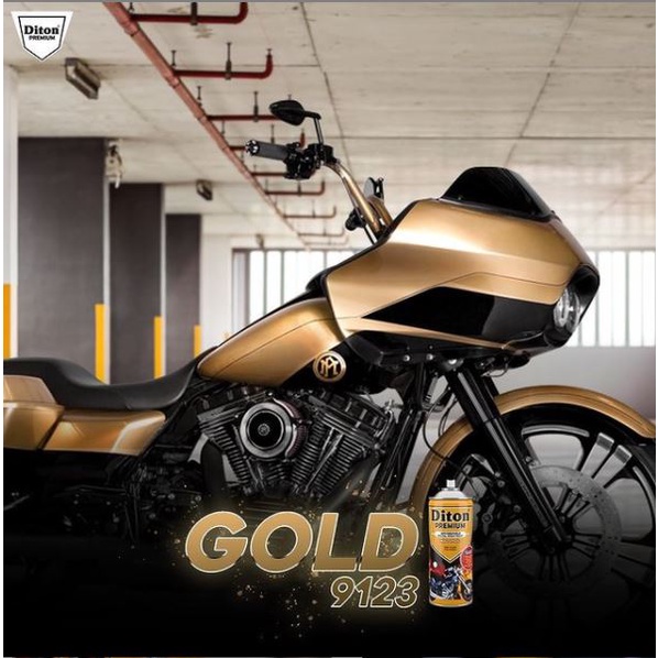 Cat Pilox Diton Premium Gold 9123 400cc emas sepeda motor mobil helm modelkit pylox pilok pylok