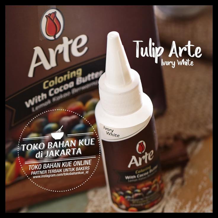 

TERBARUU!! Tulip Chocolate Coloring ARTE Ivory WHITE - Cocoa Butter Pewarna Putih COD