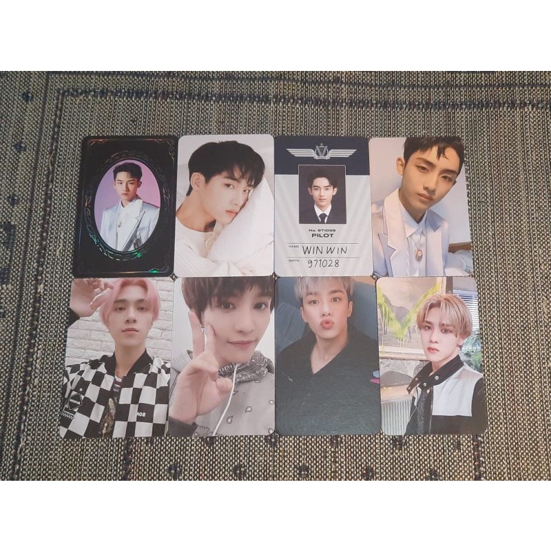 photocard winwin yb, pob sg22, past, id pilot, kun kick back, hendery kick back, kun totm