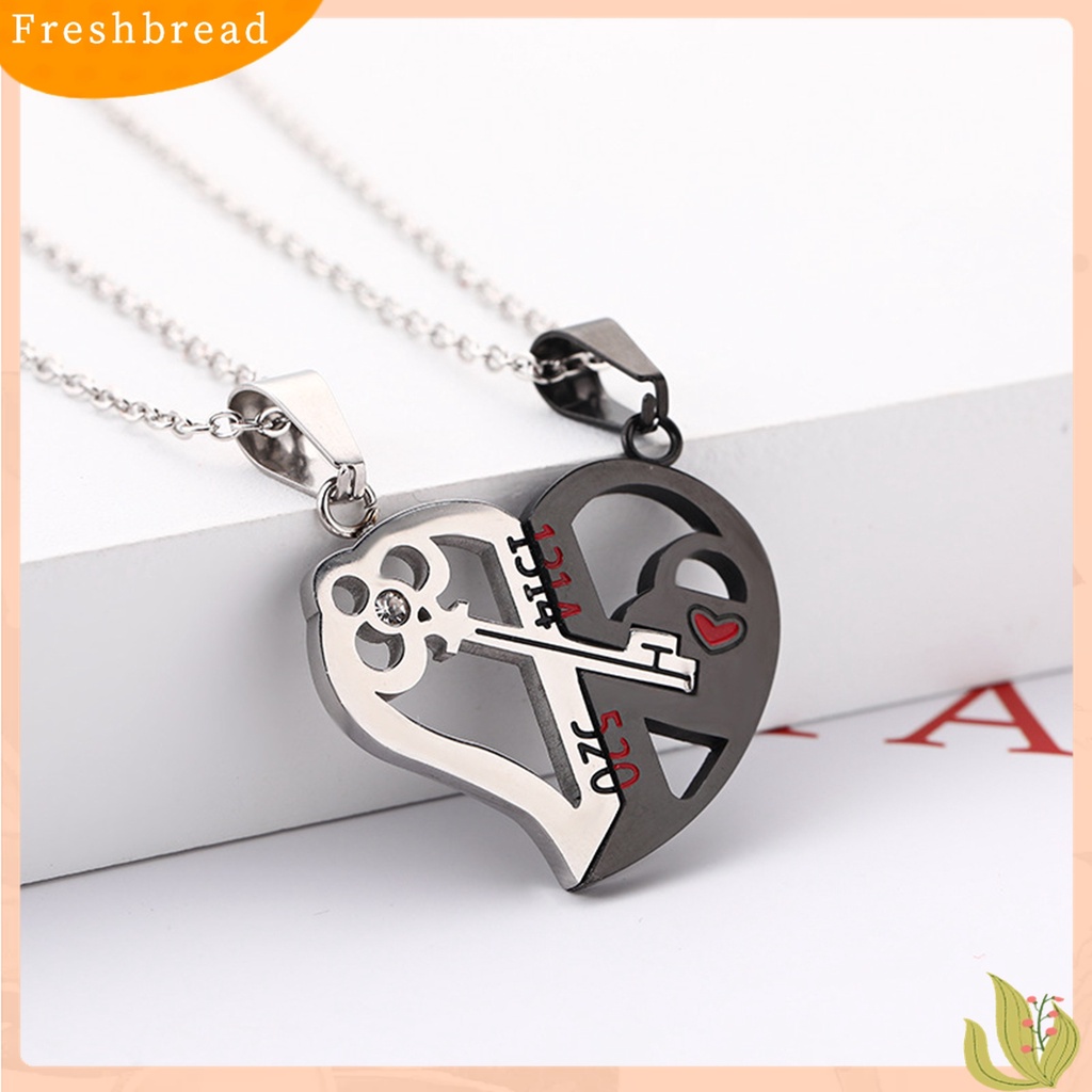 Yyx 2pcs Kalung Rantai Liontin Gembok Hatikunci 1314 520 Untuk Hadiah Valentine Pasangan