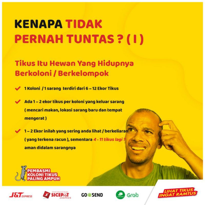 TERBARU RACUN TIKUS AMPUH MATI KERING TIDAK BAU PADAT BUKAN CAIR COD MEDAN