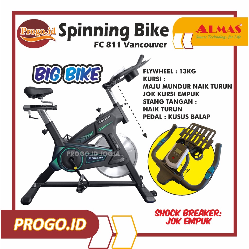 Sepeda statis Spinning Bike Spin Sepeda Balap Exbike Sport Fitness FC 811 Spining Bike Sepeda Statis