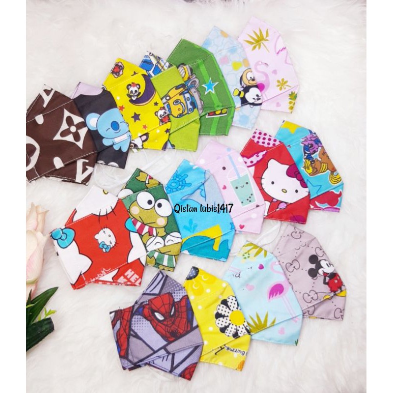 Masker 3d anak catton disperse