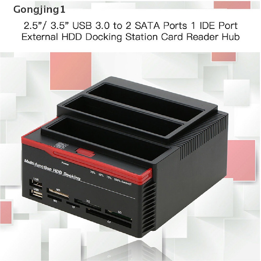 Gongjing1 Docking Station Hardisk Eksternal SATA IDE 2.5 &quot;/ 3.5&quot;