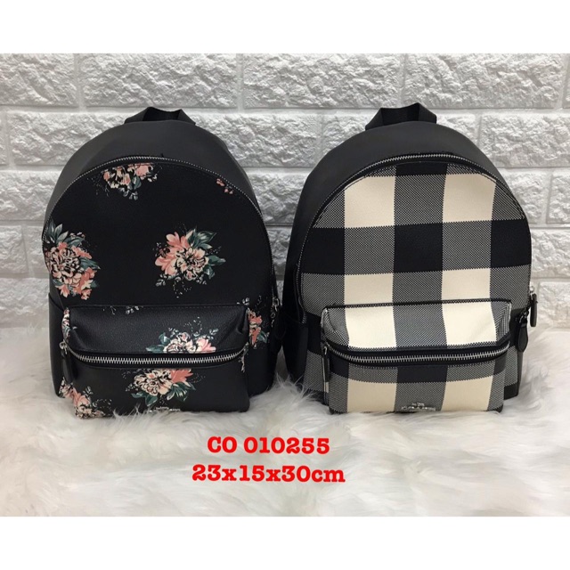 Tas ransel branded coach flower / square