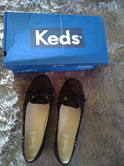 Keds Sepatu Wanita Teacup Twill Black Wf60309