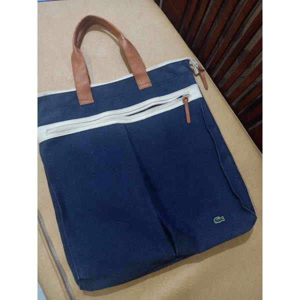 tas tote besar Lacoste ori second unisex