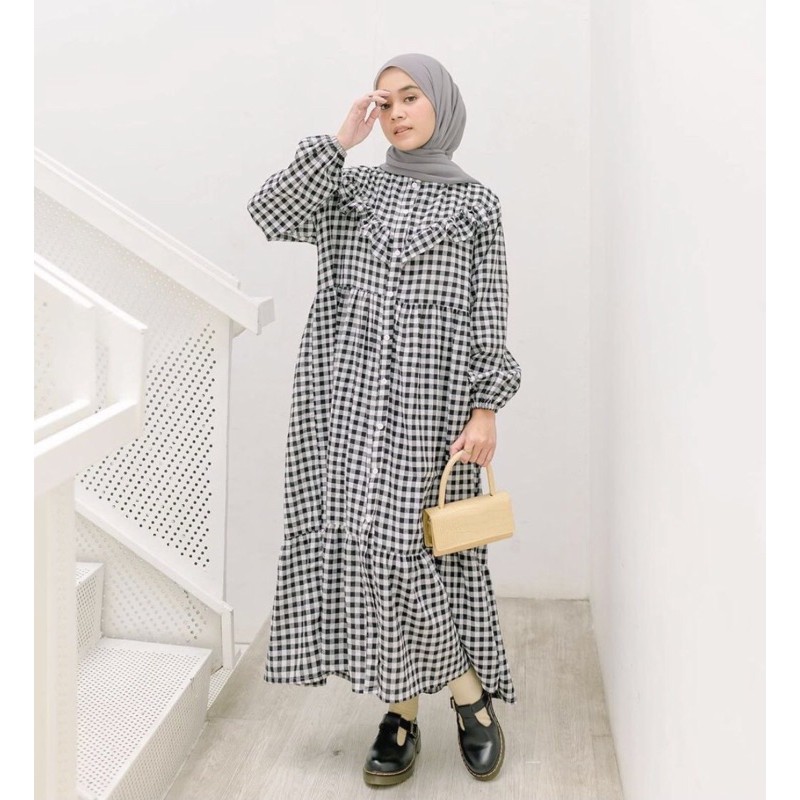 Hayya Gingham Black by haidee orlin