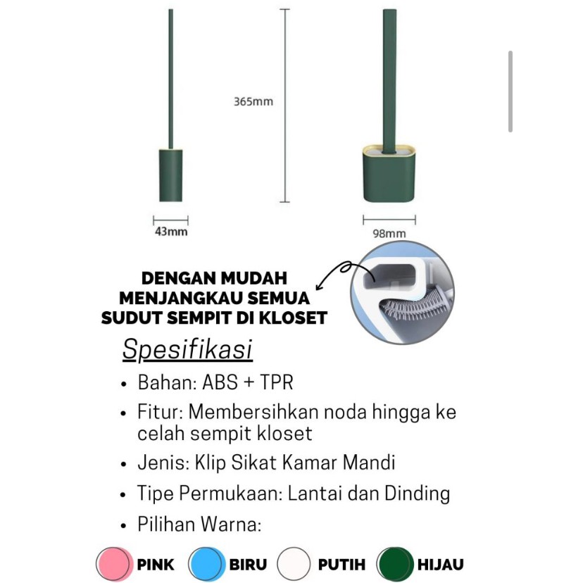 BERGARANSI BEST SELLER SIKAT JAMBAN ELASTIS VIRAL good quality