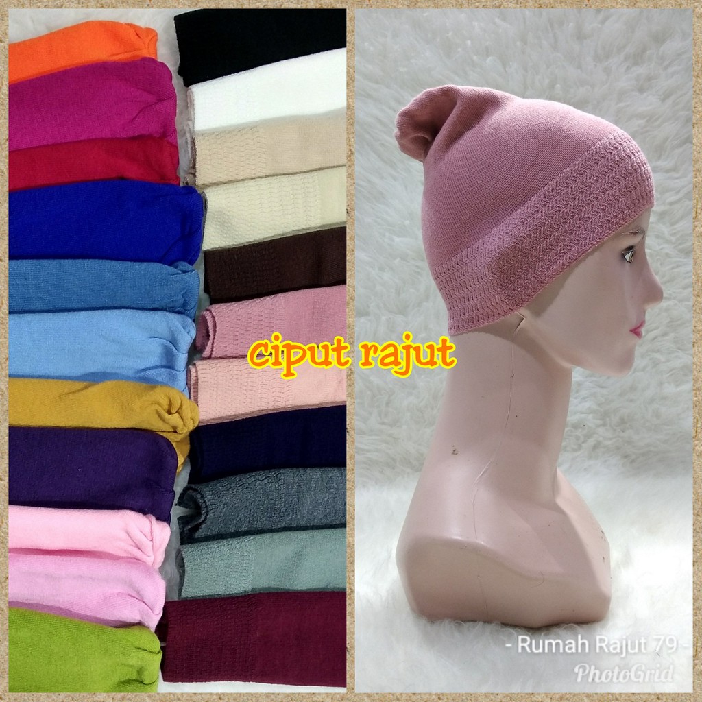 Ciput rajut basic inner hijab ciput arab