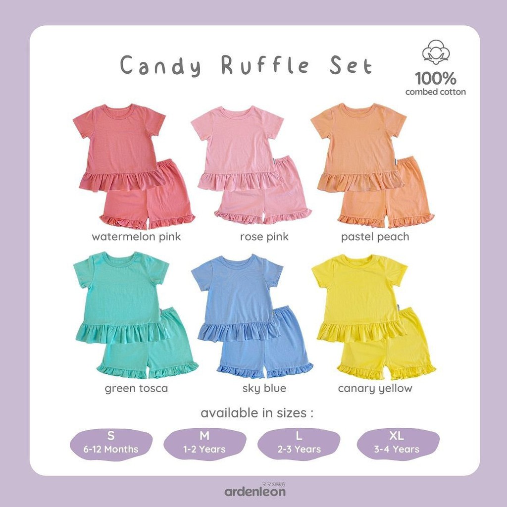 Ardenleon Candy Ruffle Set