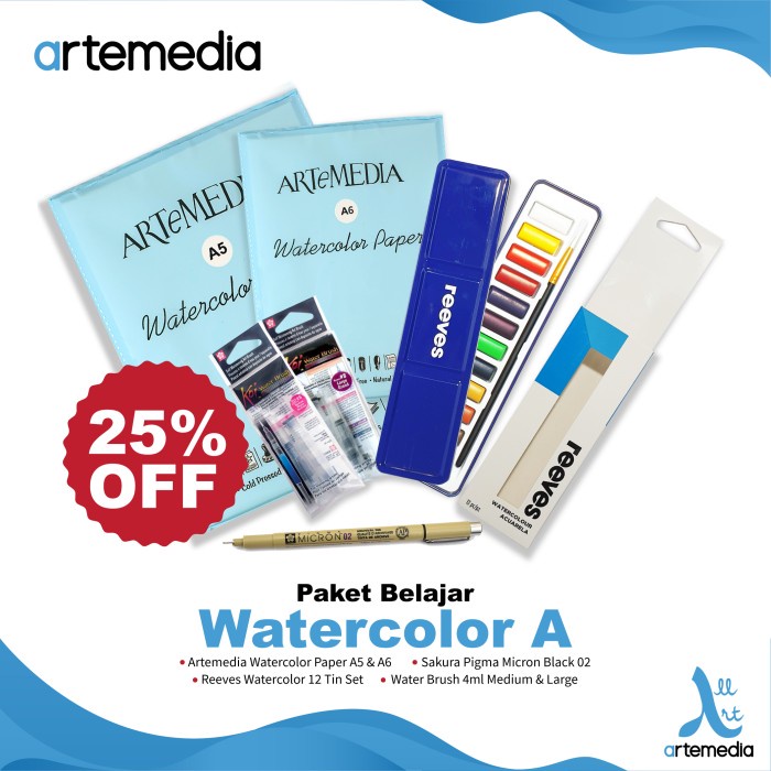 

air-cat- paket belajar watercolor - a -cat-air.