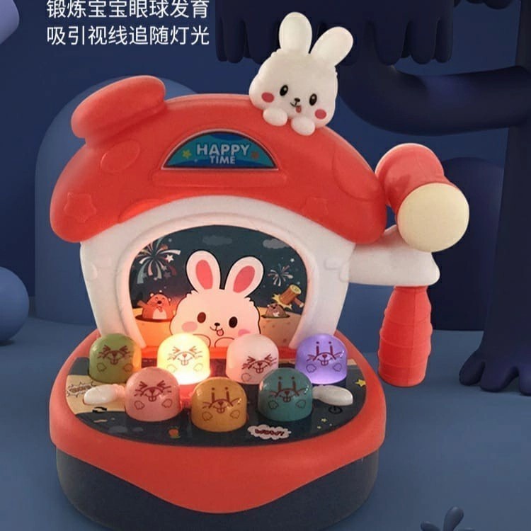 PROMO NEW HAPPY HAMSTER Mainan Edukasi Basic Anak Balita Mukul Tikus Pukulan Palu Hamster Happy Hamster 162-15 HAMSTERR/ Kado Anak Balita  Musical Lampu Pukul Pukulan Tikus Lucu Unik