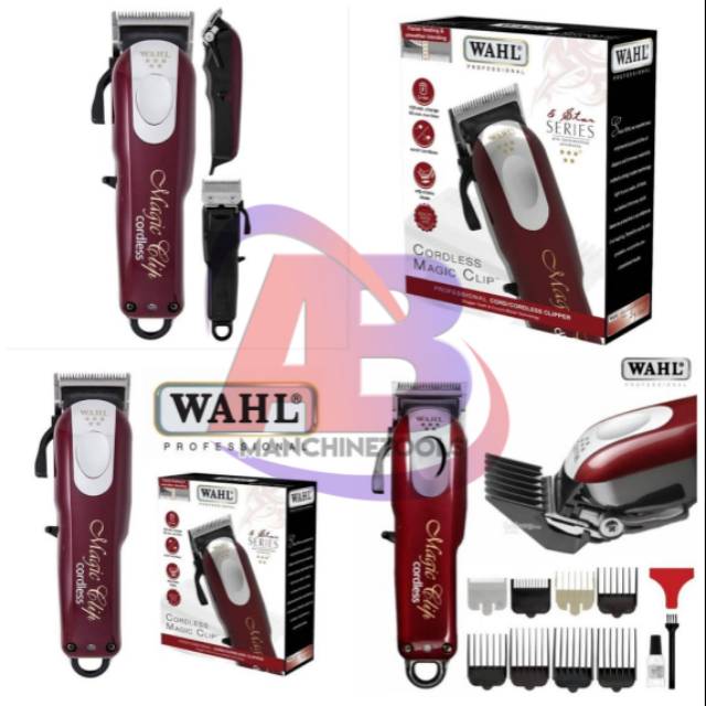 wahl magic clip corldess five star atau 5 bintang hair clipper charger tanpa kabel portable elektrik
