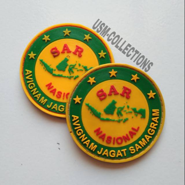 Patch Rubber TIM SAR NASIONAL / BASARNAS / BPBD / RESCUE / TRC / Tempelan emblem karer velcro