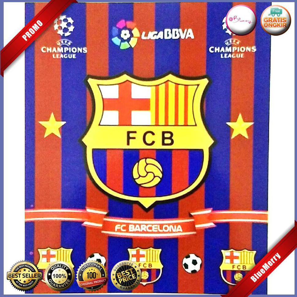 Selimut Bonita Barcelona Blanket Klub Bola Spanyol La Liga Fcb Barca Bmsc828 Shopee Indonesia