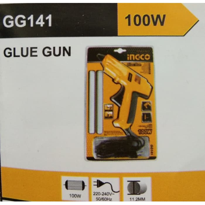 INGCO Glue Gun Pemanas Lem Tembak Lilin GG141 100W 100 watt