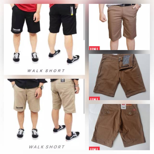 CELANA PENDEK PRIA WALKSHORT /CELANA PENDEK COTOON UNIQLO