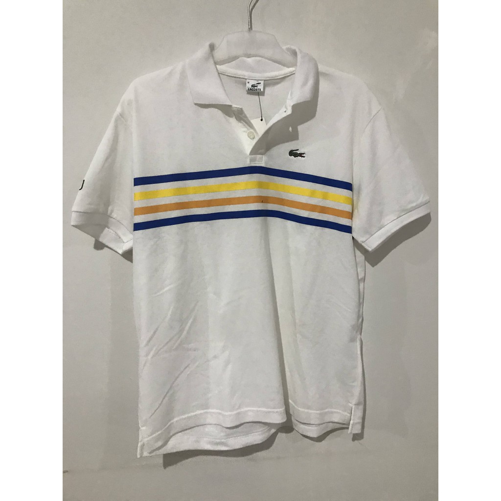 kaos polo lacoste putih | shirt | kaos unisex | kaos dewasa