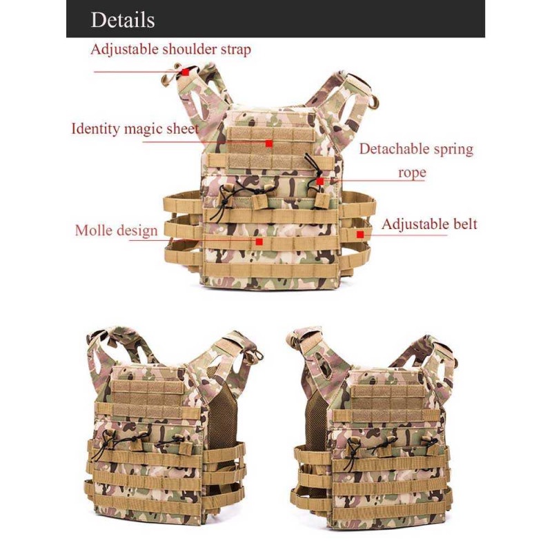 Rompi Pelindung Airsoft  Paintball Outdoor Tactical Vest Combat Oxford