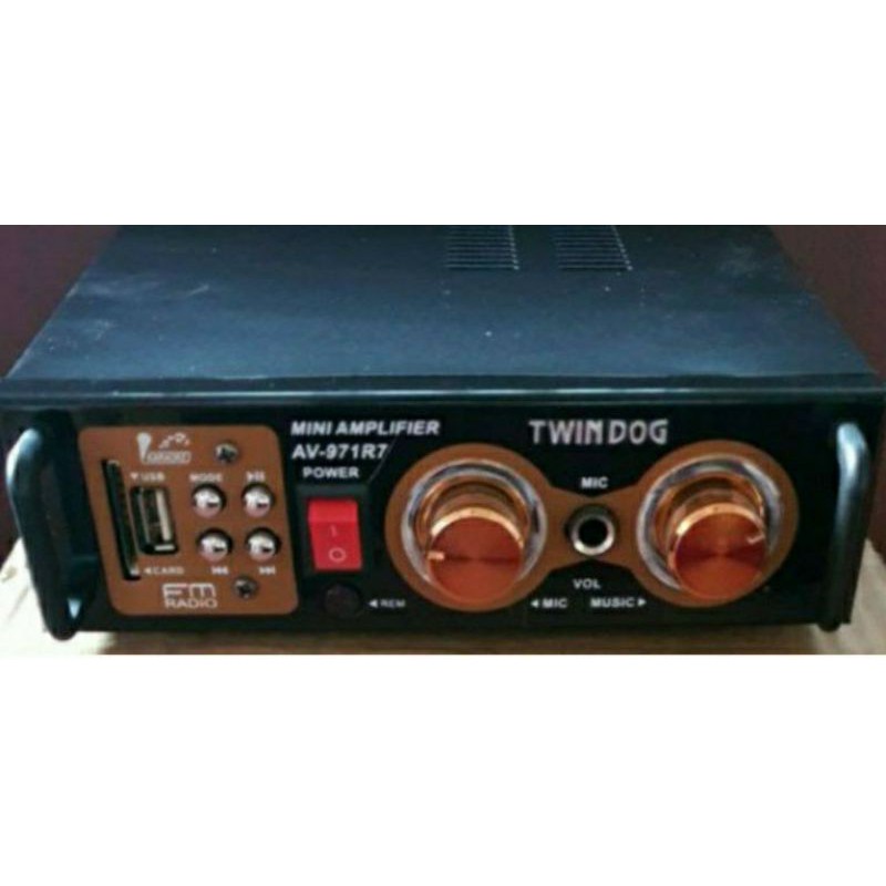 Twindog  , TD , AV 971R7 USB ,  Twin Dog   Ampli , Amply , Ampli power , Amplifier Remote