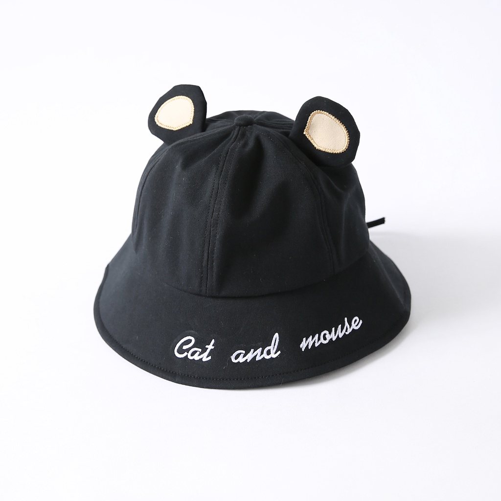 Topi Bucket Desain Kucing Dan Tikus Gaya Korea Untuk Wanita