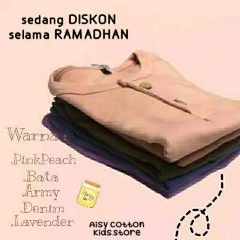 [ 1-5 Tahun ] Kaos Anak Perempuan Cotton Rib