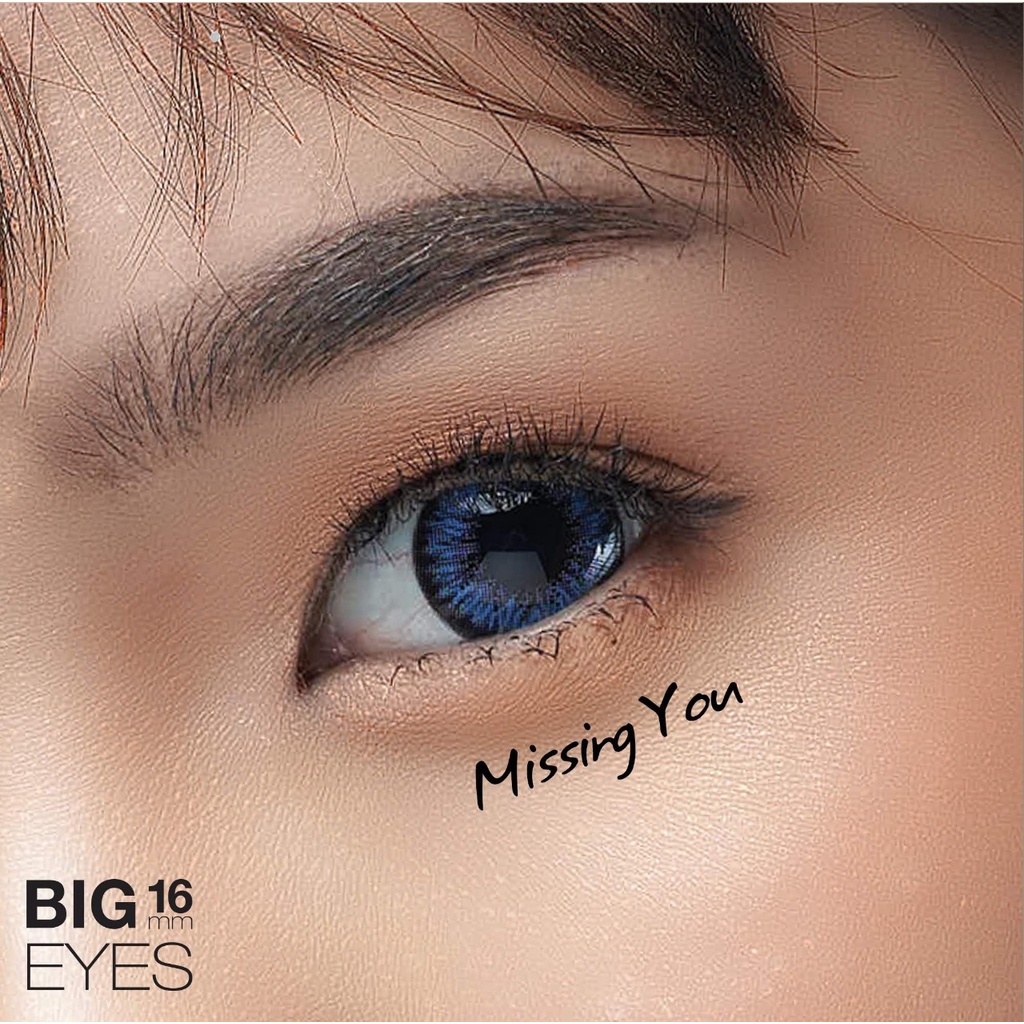 SOFTLENS MINUS BABE 16mm (BLACK &amp; BLUE)