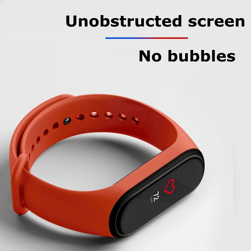 For Xiaomi Mi Band 4 3D Curved Full Screen Protector Glass Explosion-proof Scratch-resistant