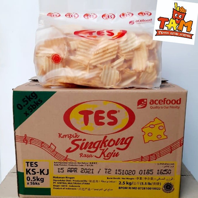 

CHUBA Keripik Singkong TES Singkong Keju 500 Gram - Tam Snack