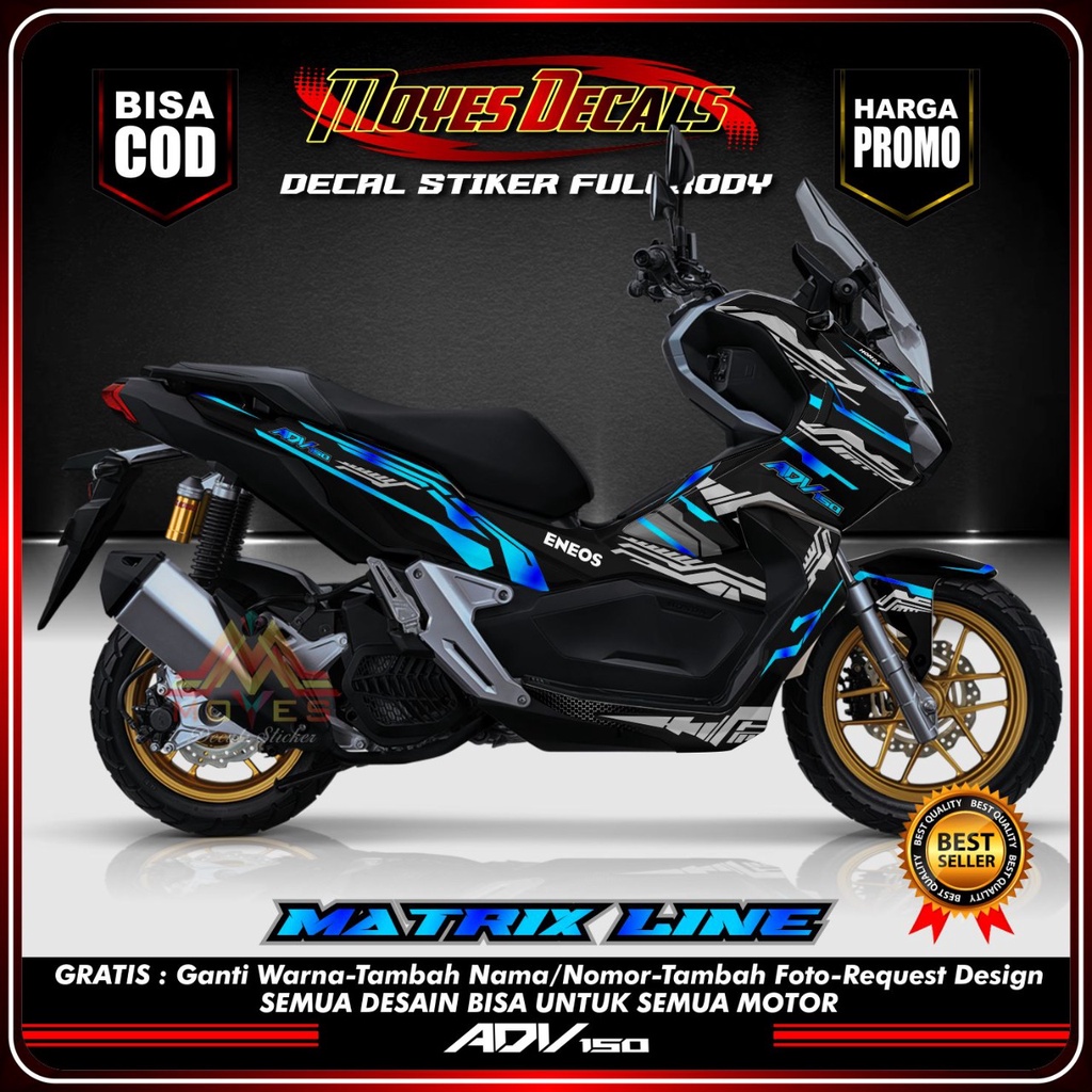 Decal stiker adv full body - Decal stiker honda adv 150 Decal stiker motor honda adv 150 - spec C