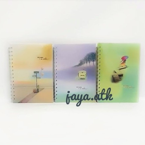 NOTEBOOK BUKU RING BUKU TULIS CATATAN BUKU DIARY NOTES A5 RING NOTEBOOK A5 MOTIF LUCU BAGUS