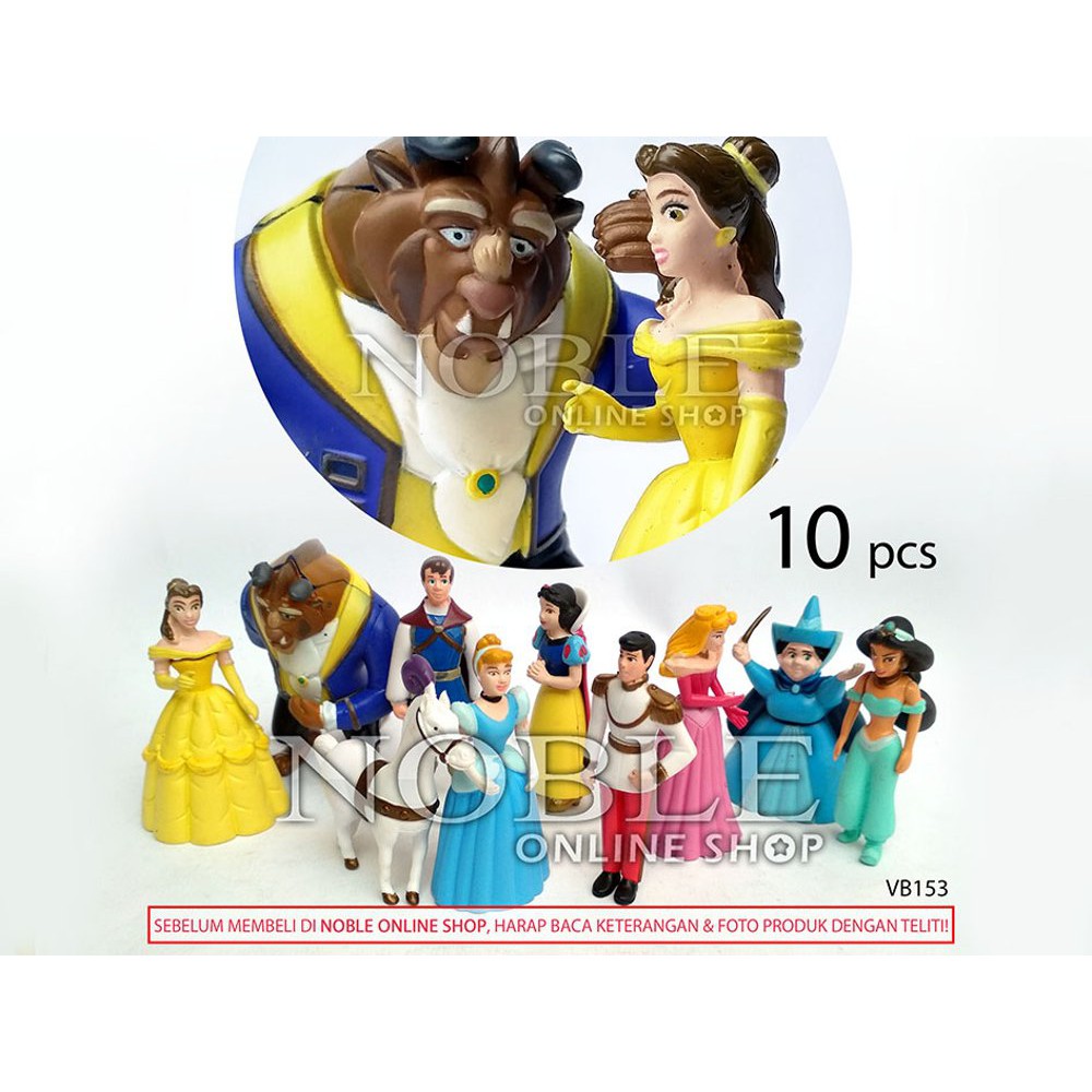 TERBARU 2019.  10pcs Prince-Princess-Figure-Pengeran-Putri Disney-Putri Salju-Cinderella-Aurora-Jas