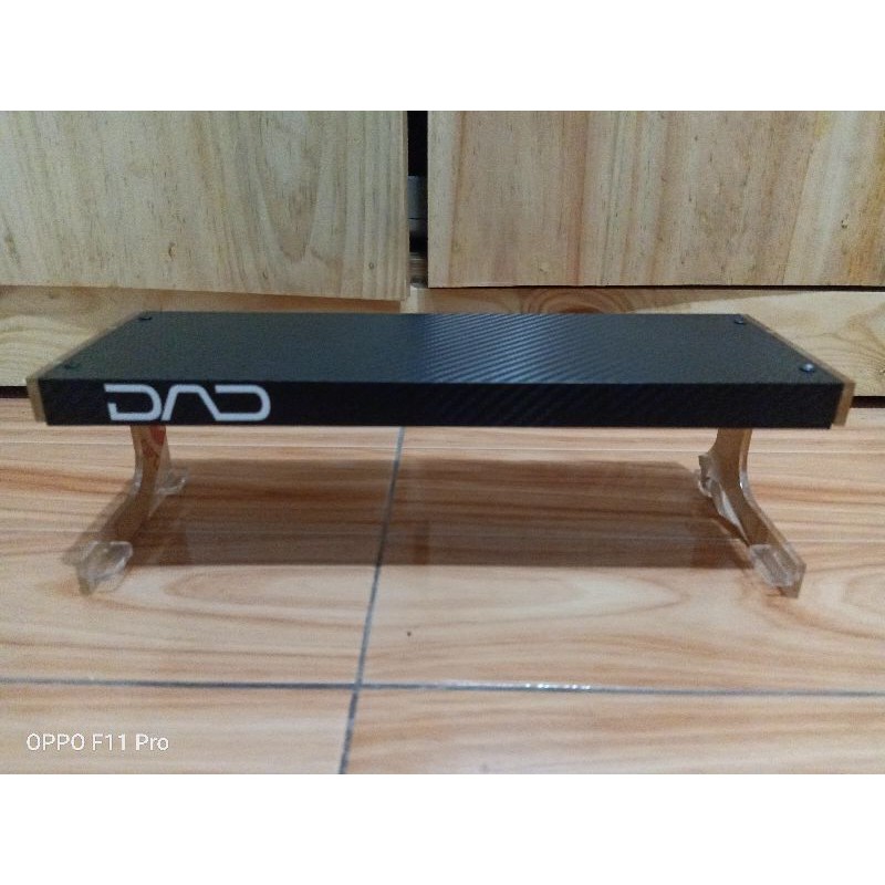 lamphood heatsink alumunium led hpl diy type premium 100cm hitam carbon
