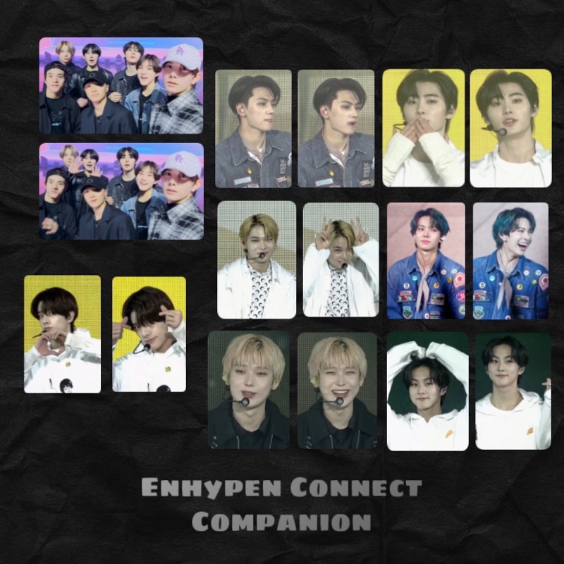 photocard pc lenticular holo Enhypen connect companion concert ( jungwoon , heesung , jay , jake , s