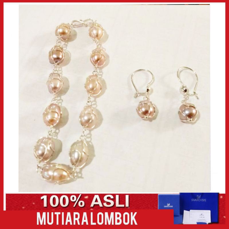 gelang perak wanita gelang mutiara asli anting perak gelang mutiara lombok gelang mutiara air tawar