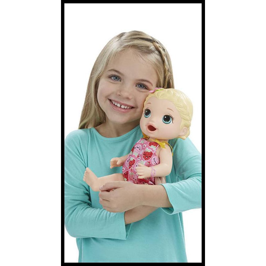 Baby Alive - Snackin Lily Bisa Makan, Poop / Boneka Bayi / Mainan Bayi /Kode Id : In152