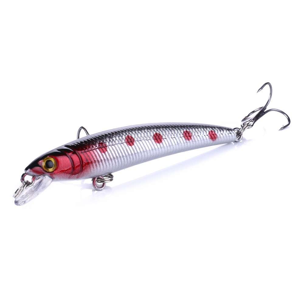 Hengjia 12pcs Umpan Pancing Ikan Minnow 7.5cm / 5.6g