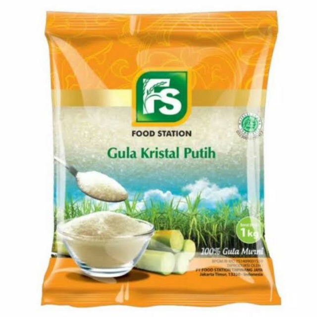 

Gula Pasir Sugar Gula Tebu Alami 1 Kg Food Station