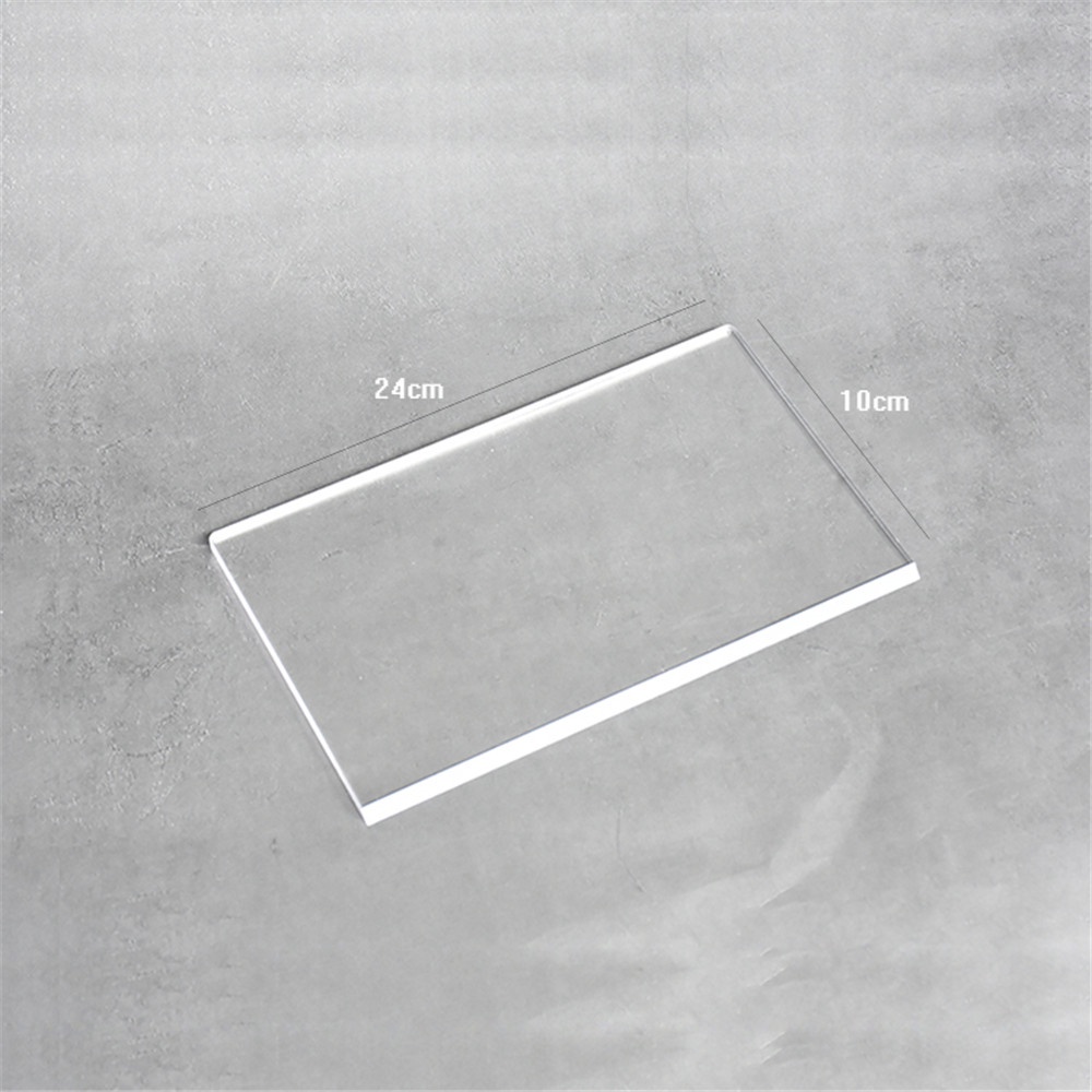 Acrylic Transparent Cream Scraper Fondant Cake Smoother Decorative Baking Tool